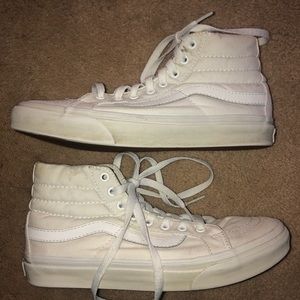 White High top Vans